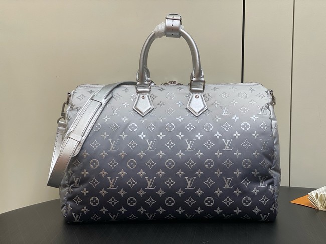 Louis Vuitton Keepall Bandouliere 45 M12067 Frost Gradient Silver