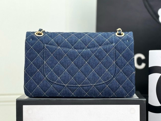 Chanel CLASSIC 11.12 HANDBAG Denim 1112 DARK BLUE