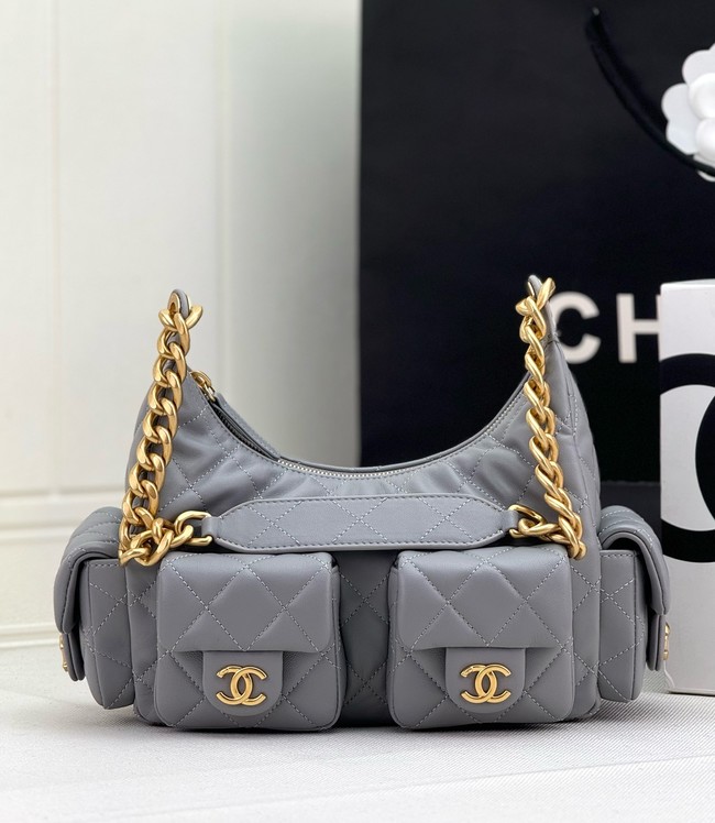 Chanel MAXI HOBO BAG AS5338 GRAY