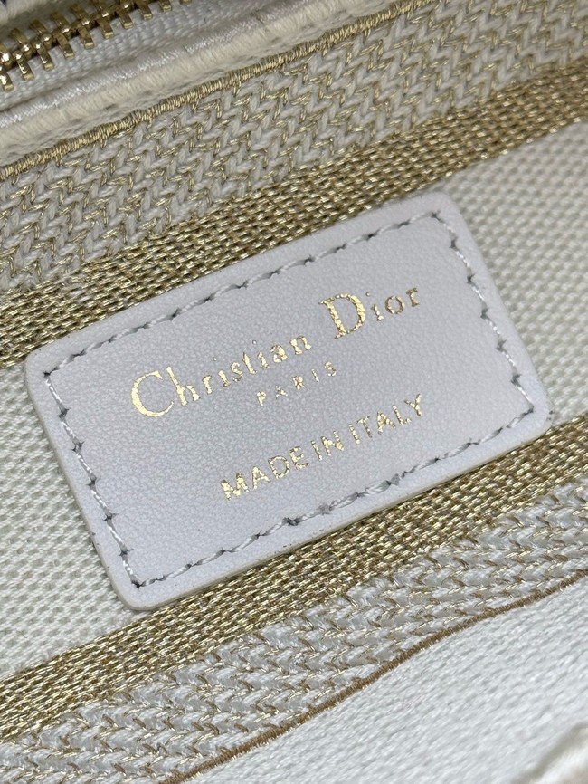 DIOR Medium atte Embroidery with Gold-Tone M0565OT