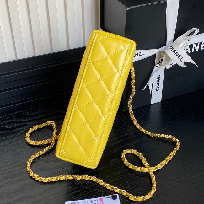 Chanel MINI SHOPPING BAG AS4416 yellow