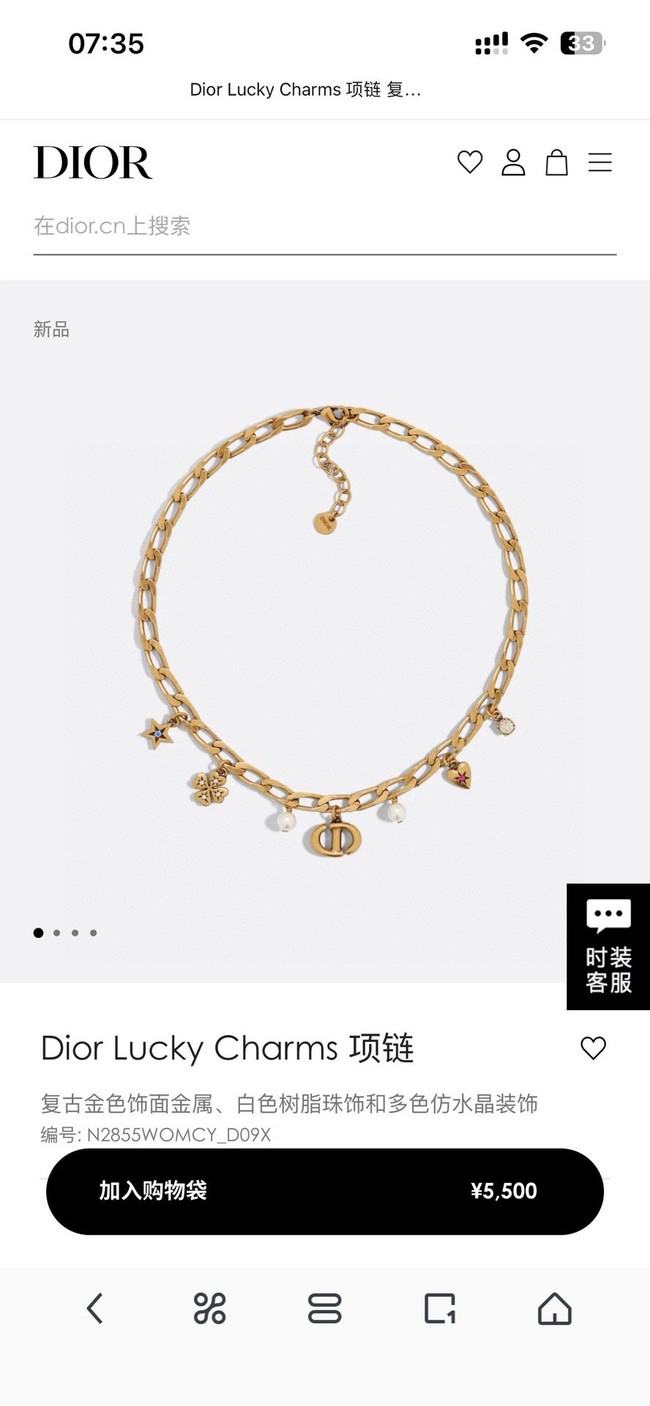 Dior Necklace CE15811