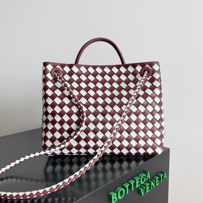 Bottega Veneta Medium Andiamo 766016 Barolo&white