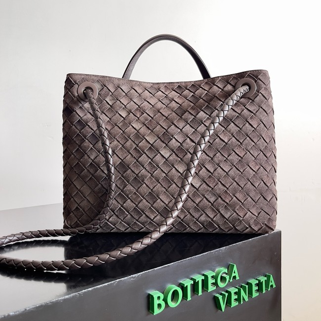 Bottega Veneta Medium Andiamo Suede 766016 Fondant