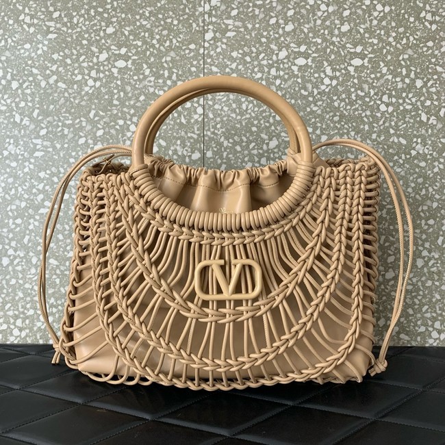 VALENTINO Mini VLOGO calfskin bag 0997 Apricot