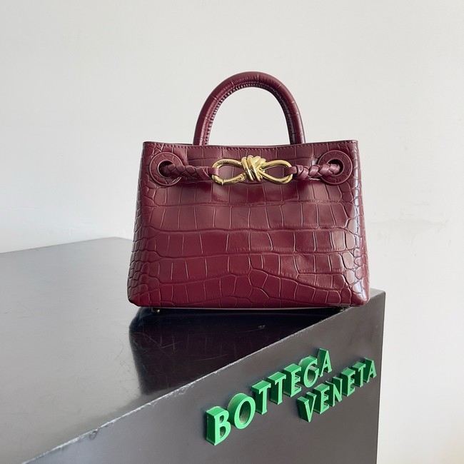 Bottega Veneta Mini Andiamo alligator leather 805232 Barolo