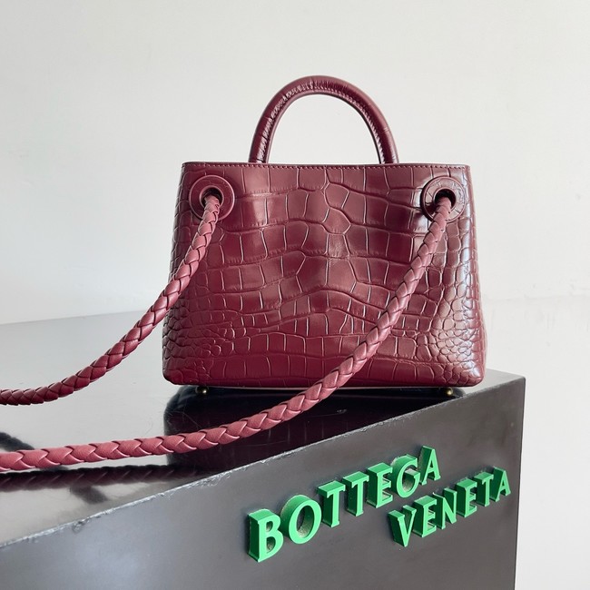 Bottega Veneta Mini Andiamo alligator leather 805232 Barolo