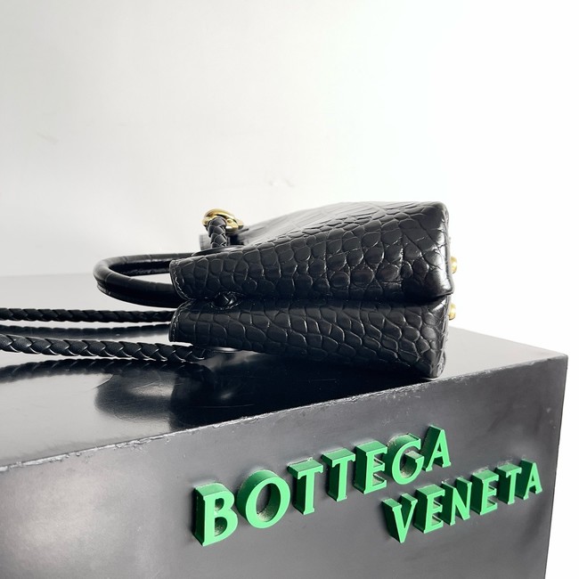 Bottega Veneta Mini Andiamo alligator leather 805232 black