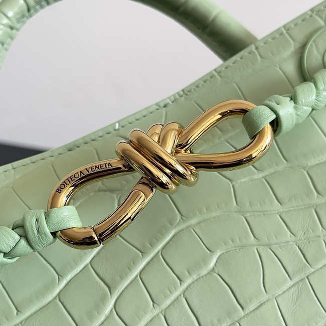 Bottega Veneta Mini Andiamo alligator leather 805232  light green