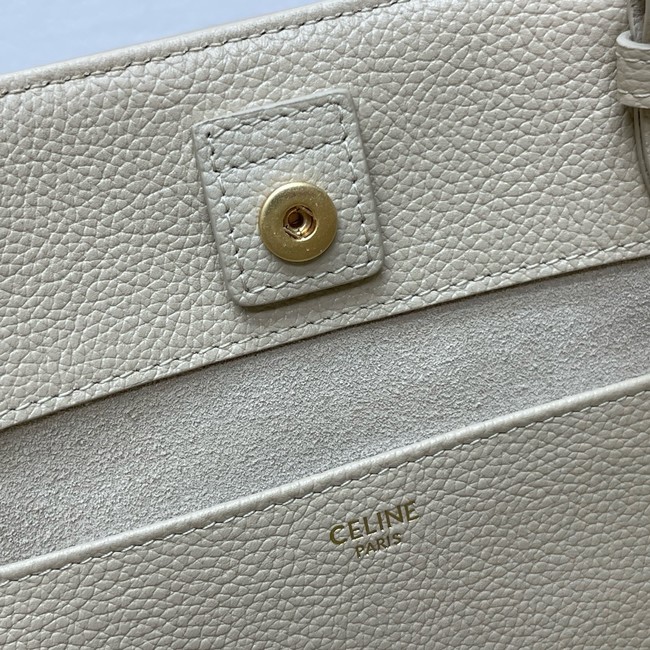 Celine MINI CABAS ANAIS CUIR TRIOMPHE IN GRAINED CALFSKIN 118613 PALE BEIGE