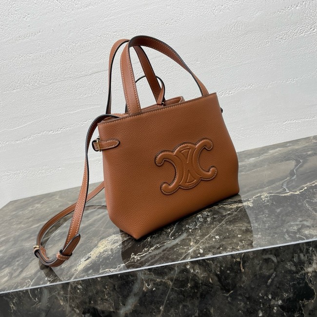 Celine MINI CABAS ANAIS CUIR TRIOMPHE IN GRAINED CALFSKIN 118613 TAN