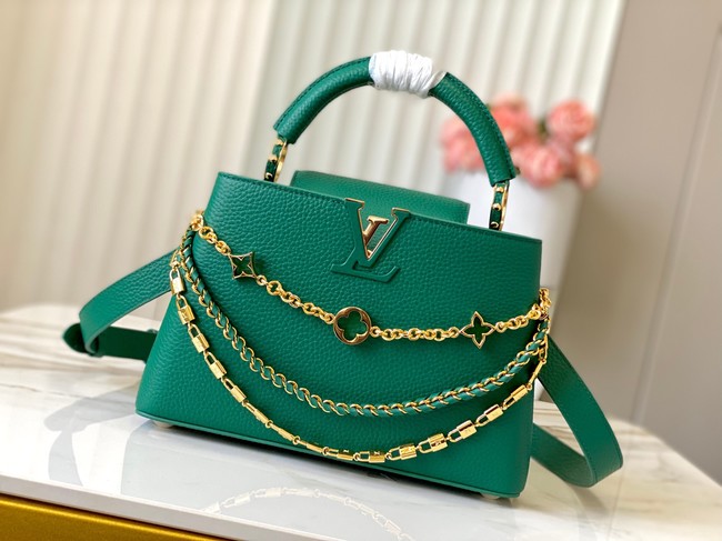 Louis Vuitton Capucines BB M12345 green