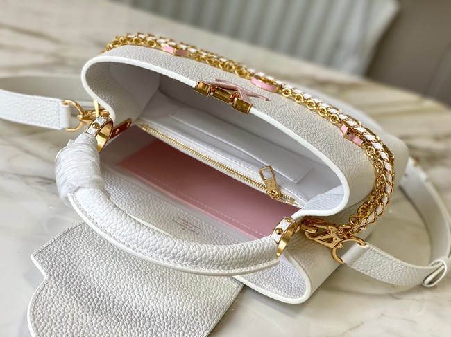 Louis Vuitton Capucines BB M12345 white