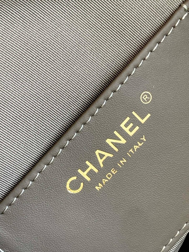 Chanel SUEDE HOBO BAG AS5293 dark gray