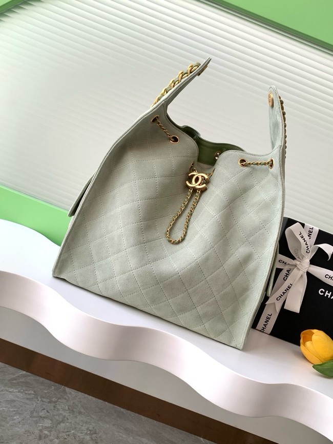 Chanel SUEDE HOBO BAG AS5311 LIGHT GREEN