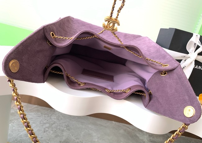 Chanel SUEDE HOBO BAG AS5311 Purple