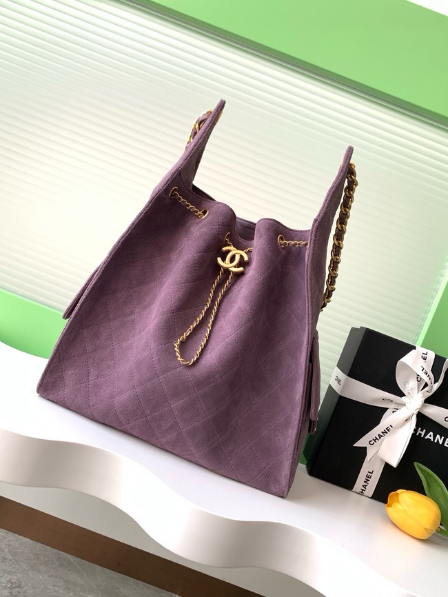 Chanel SUEDE HOBO BAG AS5311 Purple