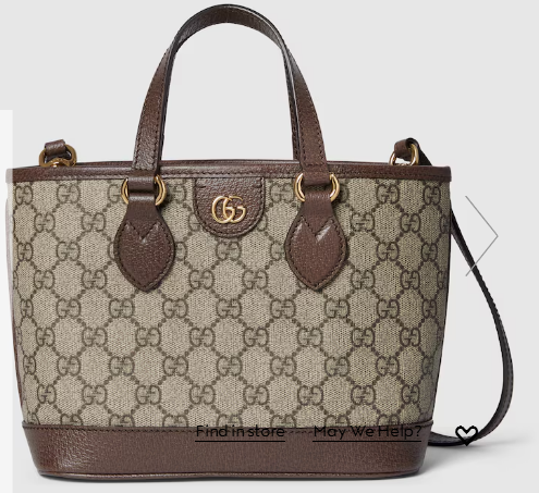 GUCCI OPHIDIA MINI TOTE BAG 811716 Brown