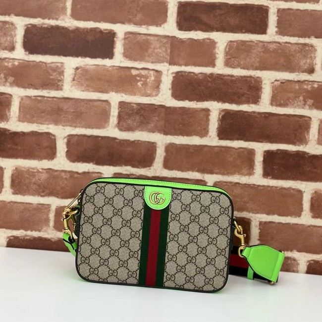 Gucci OPHIDIA SMALL CROSSBODY BAG 699439 Bright green