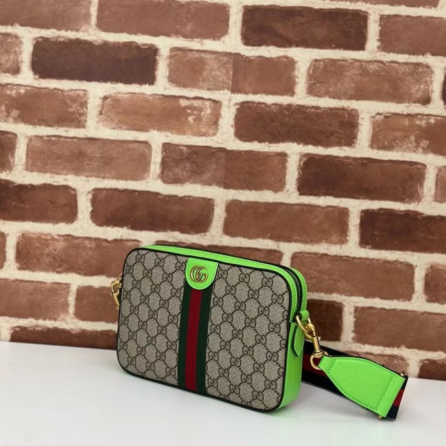 Gucci OPHIDIA SMALL CROSSBODY BAG 699439 Bright green