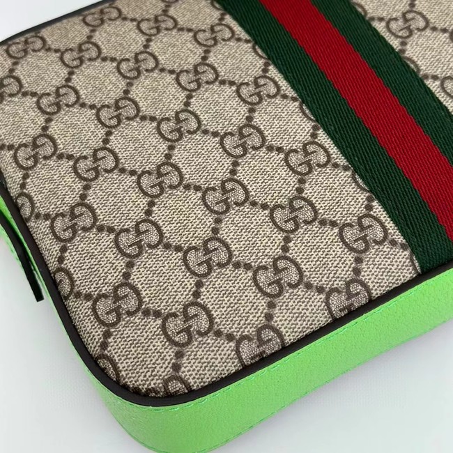 Gucci OPHIDIA SMALL CROSSBODY BAG 699439 Bright green