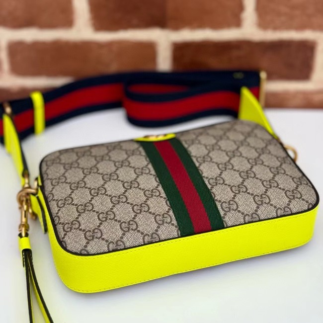 Gucci OPHIDIA SMALL CROSSBODY BAG 699439 Fluorescent yellow