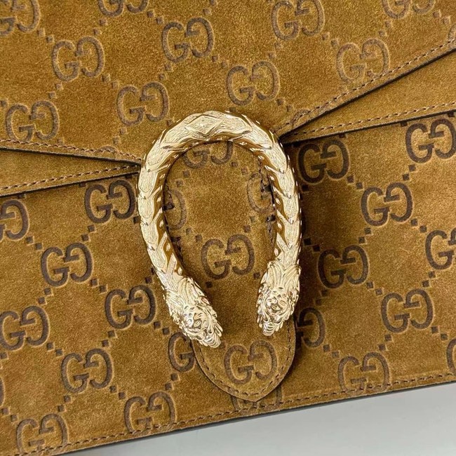 GUCCI SUEDE OPHIDIA TOTE BAG 813399 brown