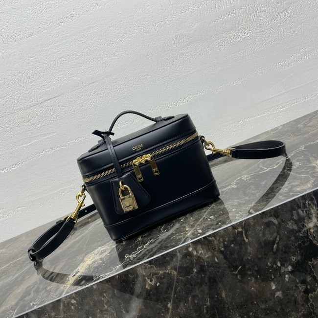 CELINE VANITY IN SMOOTH SATINATED CALFSKIN 119463 black