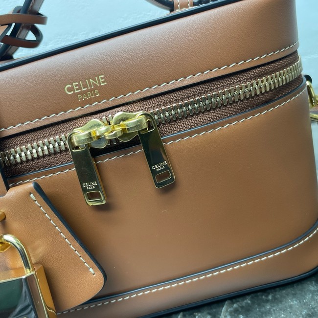 CELINE VANITY IN SMOOTH SATINATED CALFSKIN 119463 tan