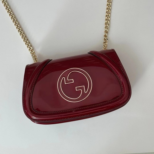 GUCCI BLONDIE MINI SHOULDER BAG 815711 Rosso Ancora red