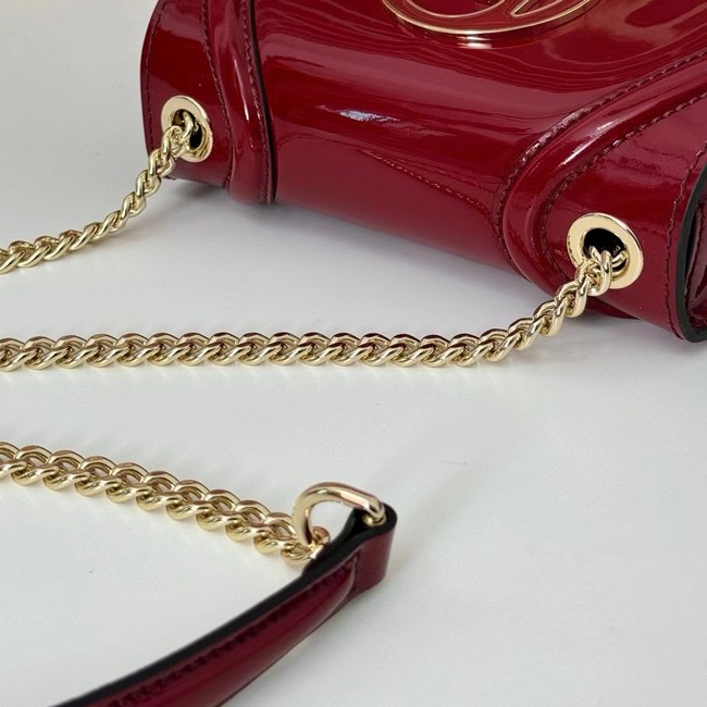 GUCCI BLONDIE MINI SHOULDER BAG 815711 Rosso Ancora red