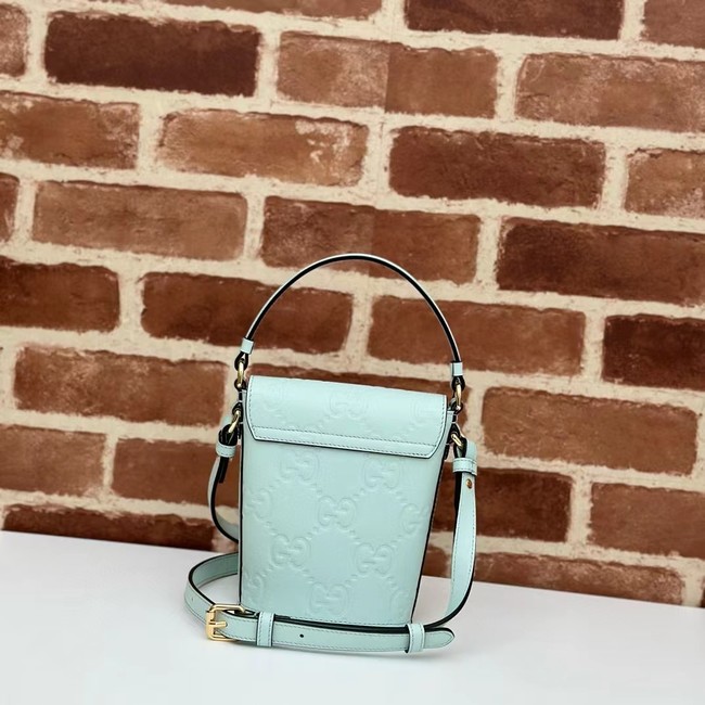 Gucci GG SUPER MINI SHOULDER BAG 772795 light green