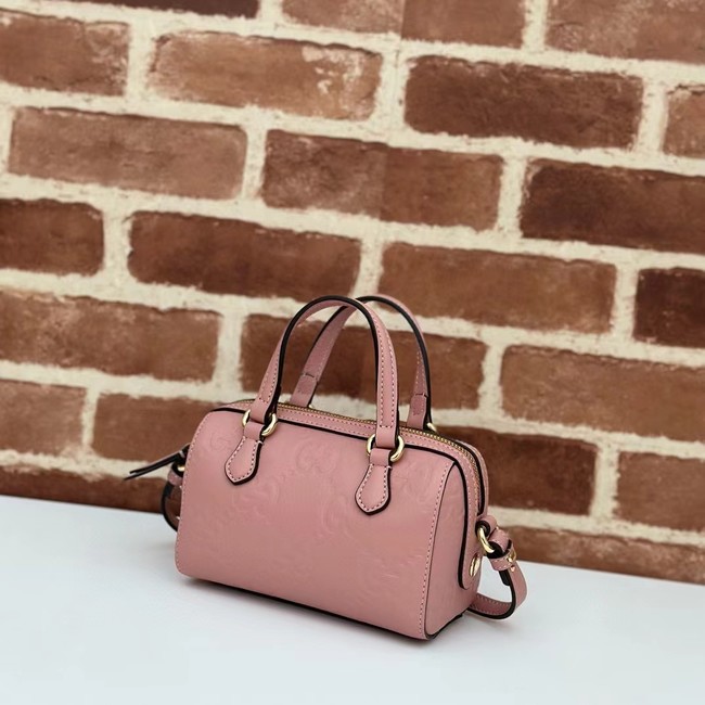 Gucci GG SUPER MINI TOP HANDLE BAG 790130 Rose beige