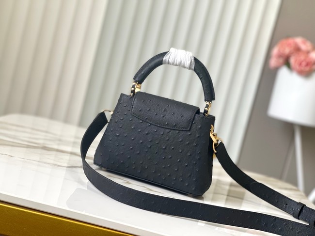 Louis Vuitton Ostrich Capucines Mini M11908 black