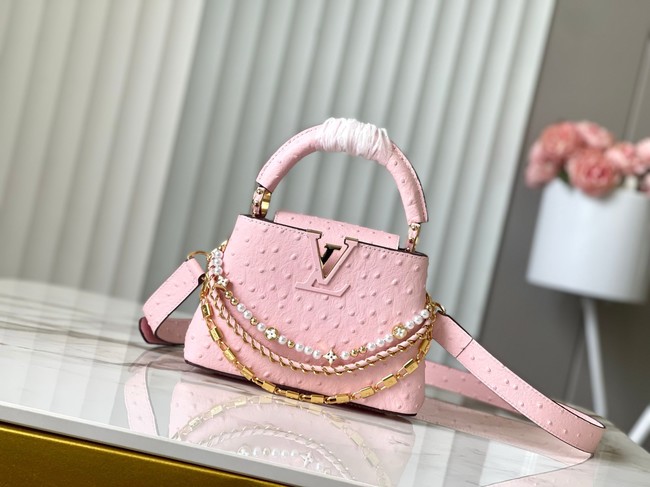 Louis Vuitton Ostrich Capucines Mini M11908 pink