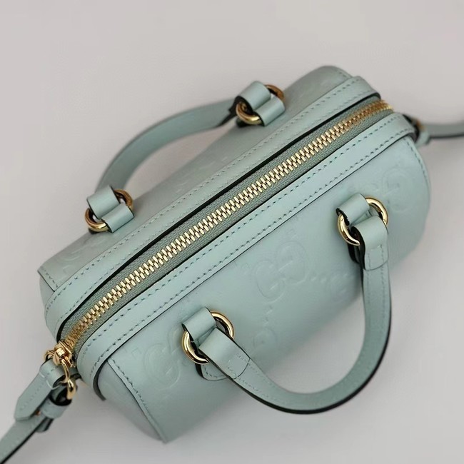 Gucci GG SUPER MINI TOP HANDLE BAG 790130 Light green