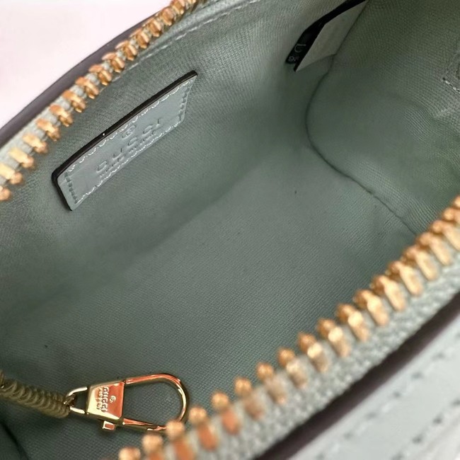 Gucci GG SUPER MINI TOP HANDLE BAG 790130 Light green