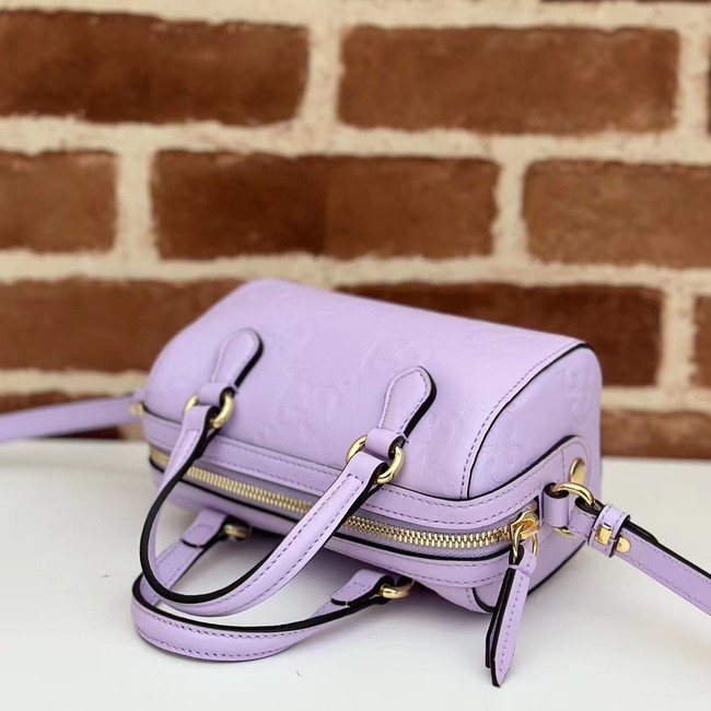 Gucci GG SUPER MINI TOP HANDLE BAG 790130 Purple