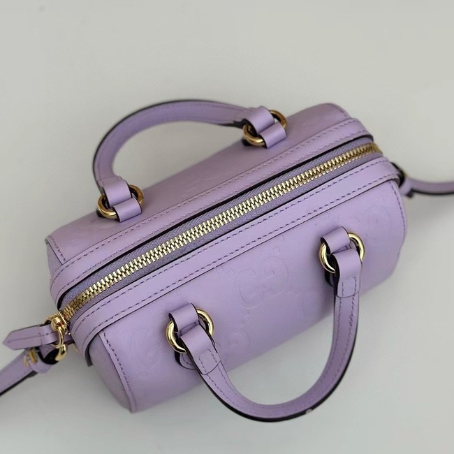 Gucci GG SUPER MINI TOP HANDLE BAG 790130 Purple