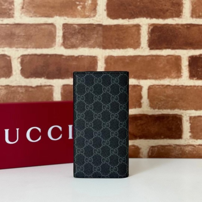 Gucci GG AROUND WALLET GG Monogram coated fabric 818955 black