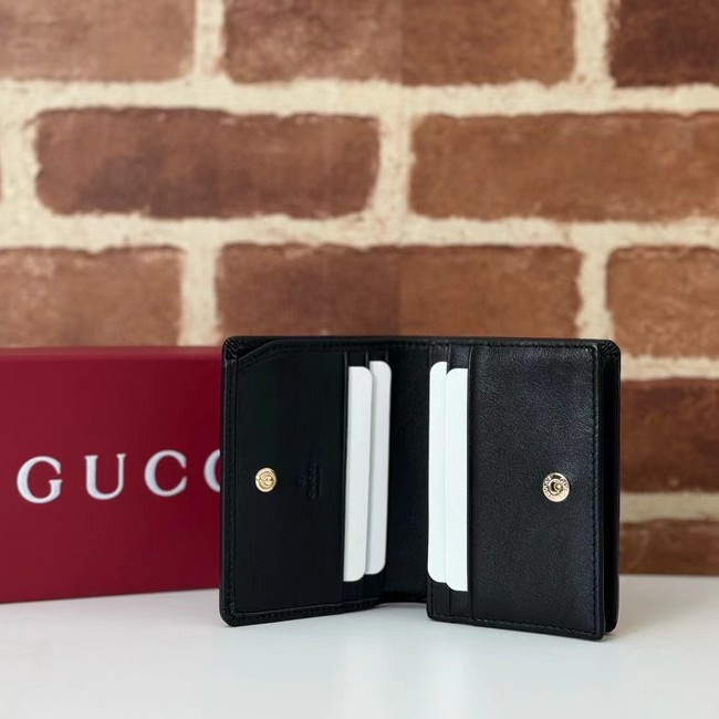 Gucci GG EMBLEM MINI WALLET 820692 black