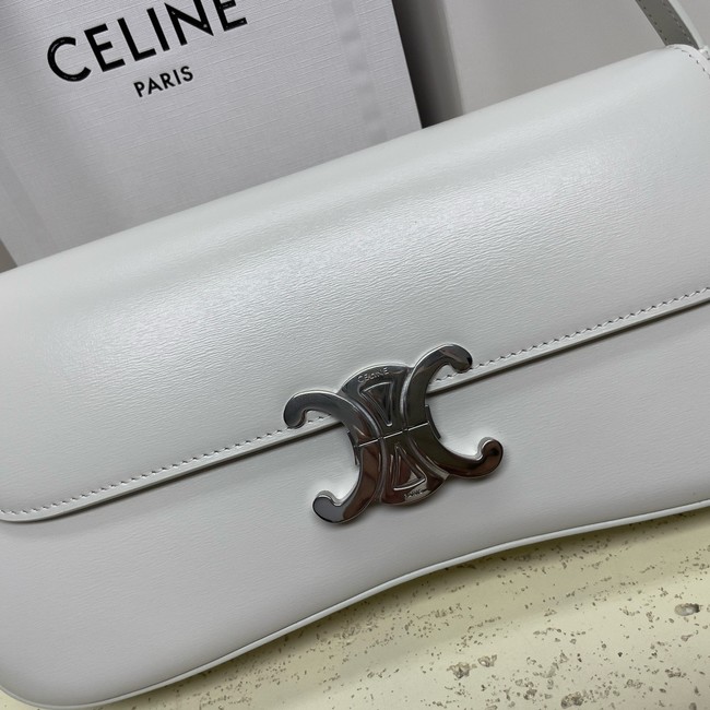 Celine MEDIUM CELINE LOLA BAG IN SHINY CALFSKIN 115533 BLANC DE BLANC