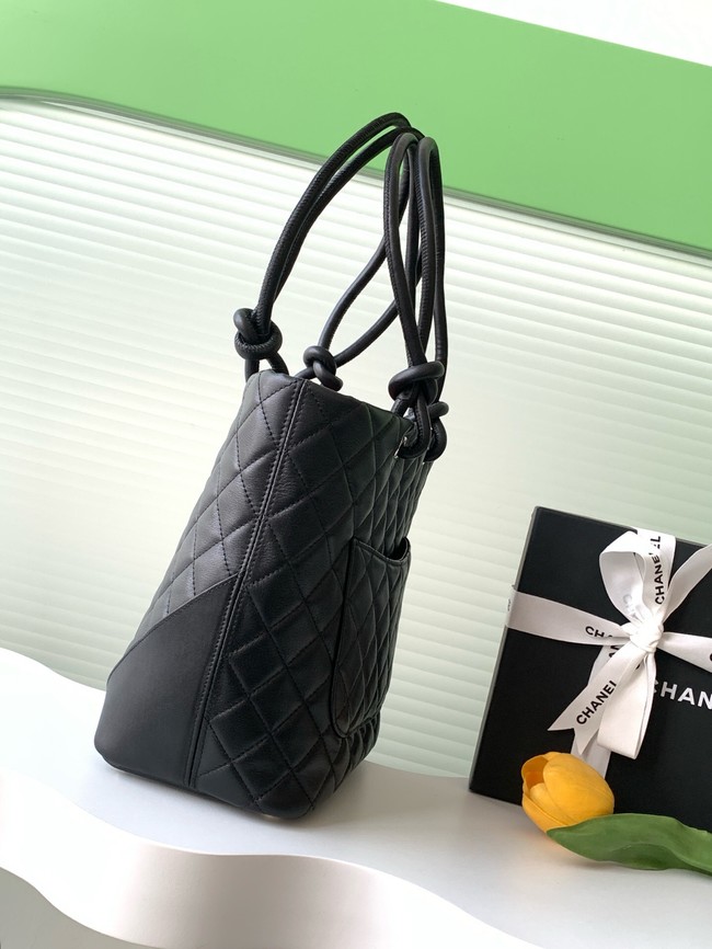 Chanel Sheepskin Shoulder Bag AS6336 black&black