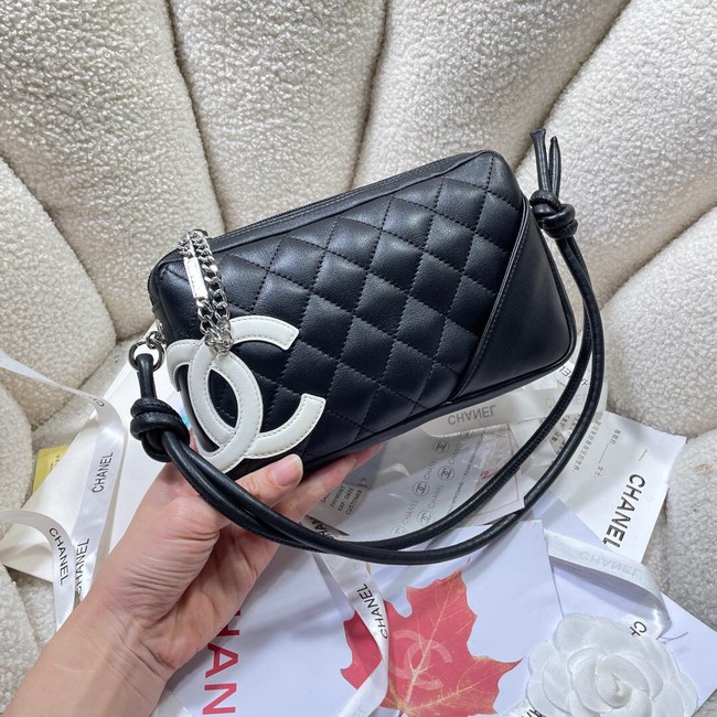 Chanel TOP HANDLE BAG AS8015 black&white