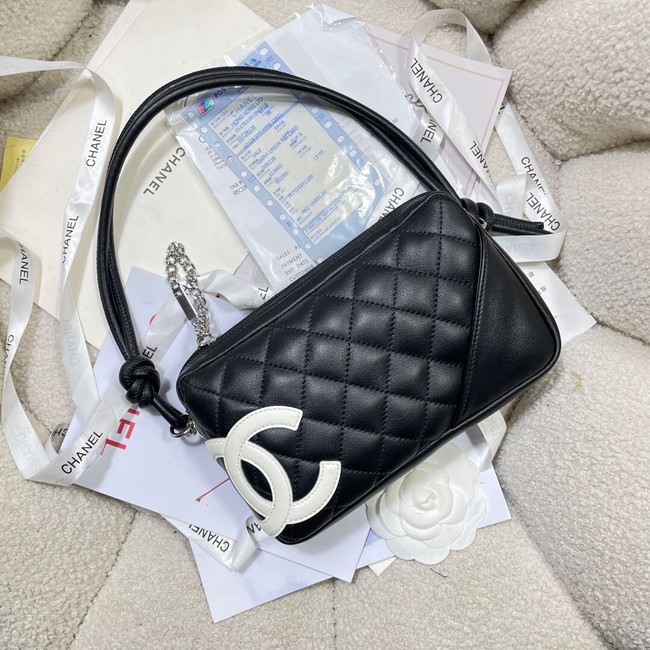 Chanel TOP HANDLE BAG AS8015 black&white