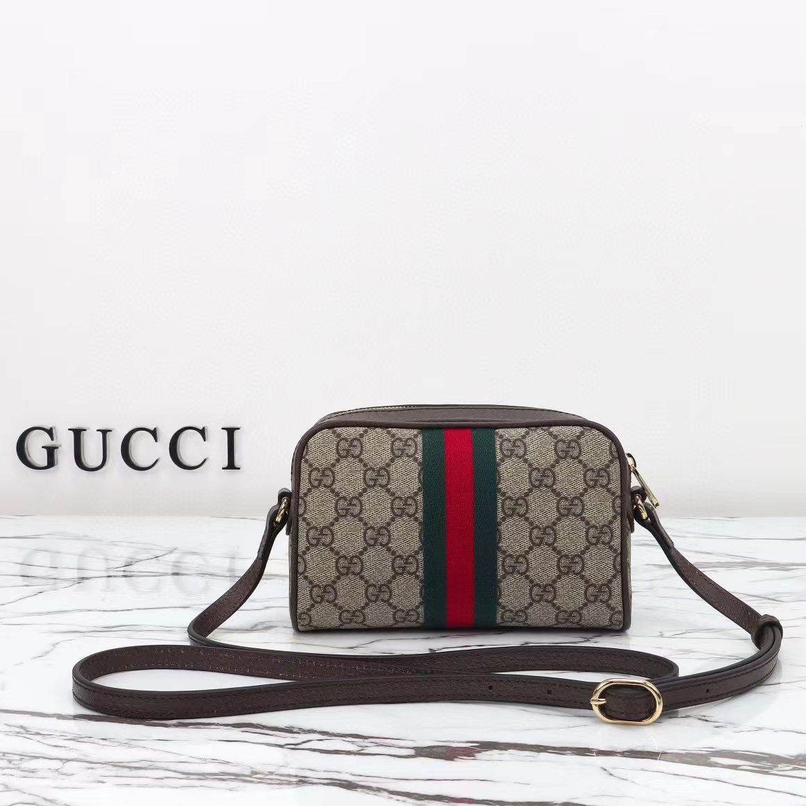 Gucci Ophidia GG mini bag 517350 Sapphire brown