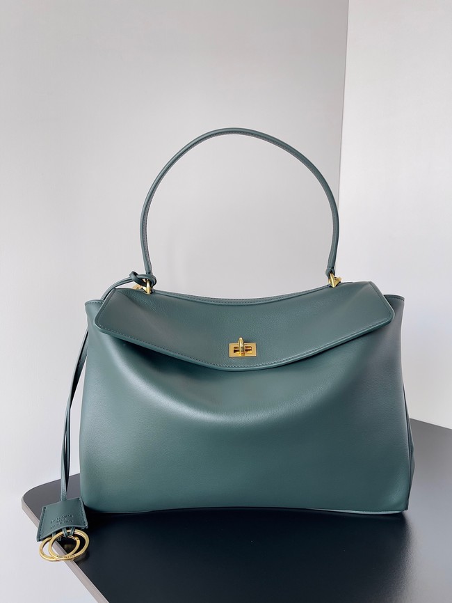 Balenciaga Rodeo Handbag Large smooth calfskin 795458 lake green