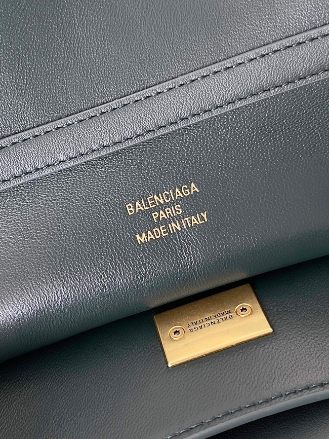 Balenciaga Rodeo Handbag Large smooth calfskin 795459 lake green