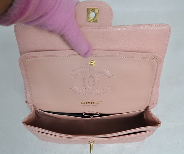 Chanel 2.55 Quilted Flap Bag 1112 Pink with Gold Hardware