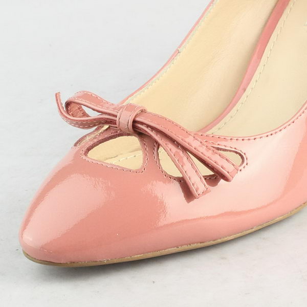 Prada Patent Leather Bow Pump PD090 Pink